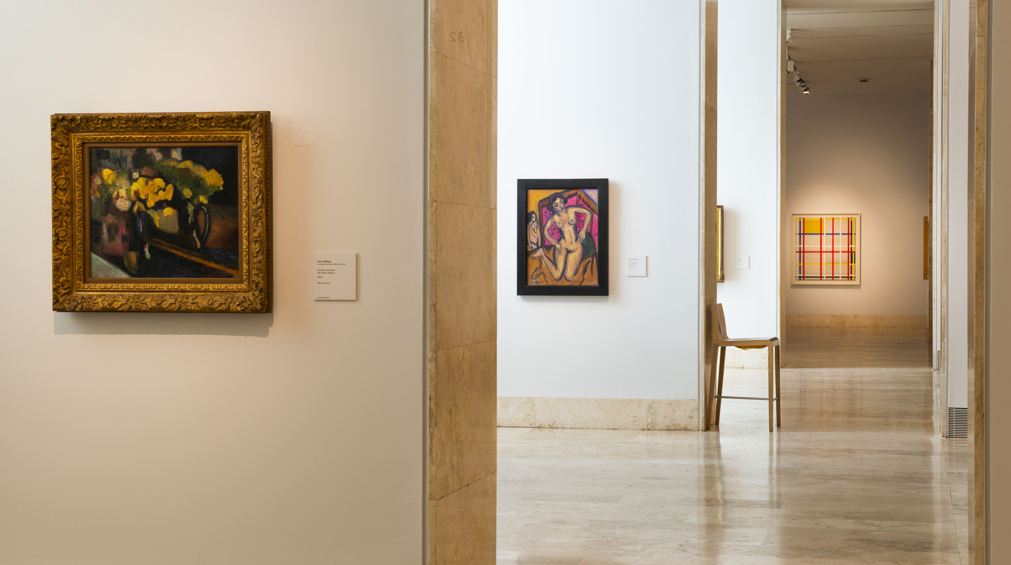 Salas 31 y 32 en la planta 1 de la colección Thyssen-Bornemisza. Agosto 2021. Museo Nacional Thyssen-Bornemisza
