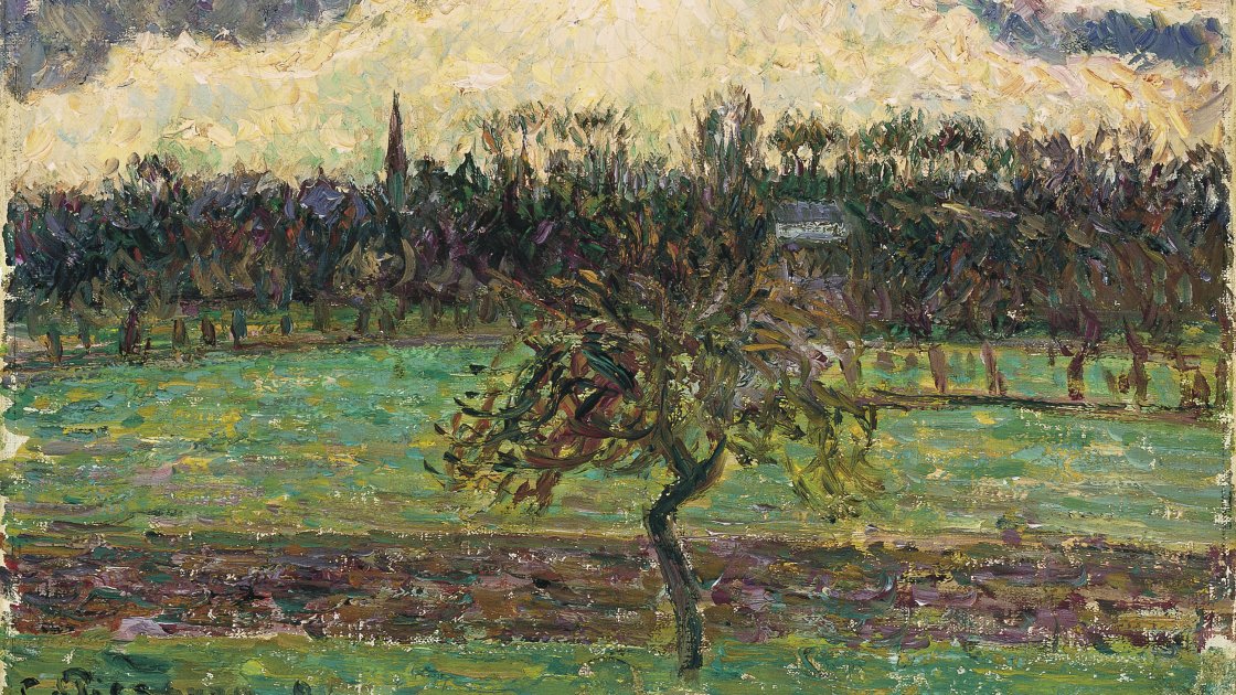 Camille Pissarro. Prados de Éragny, el manzano. 