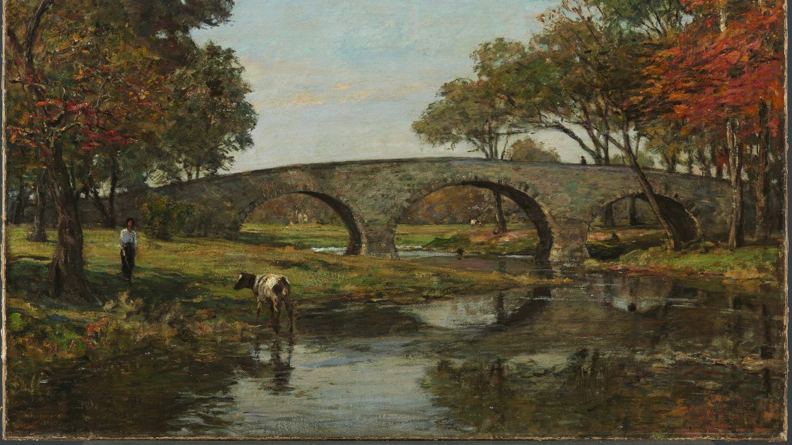 El viejo puente. Theodore Robinson