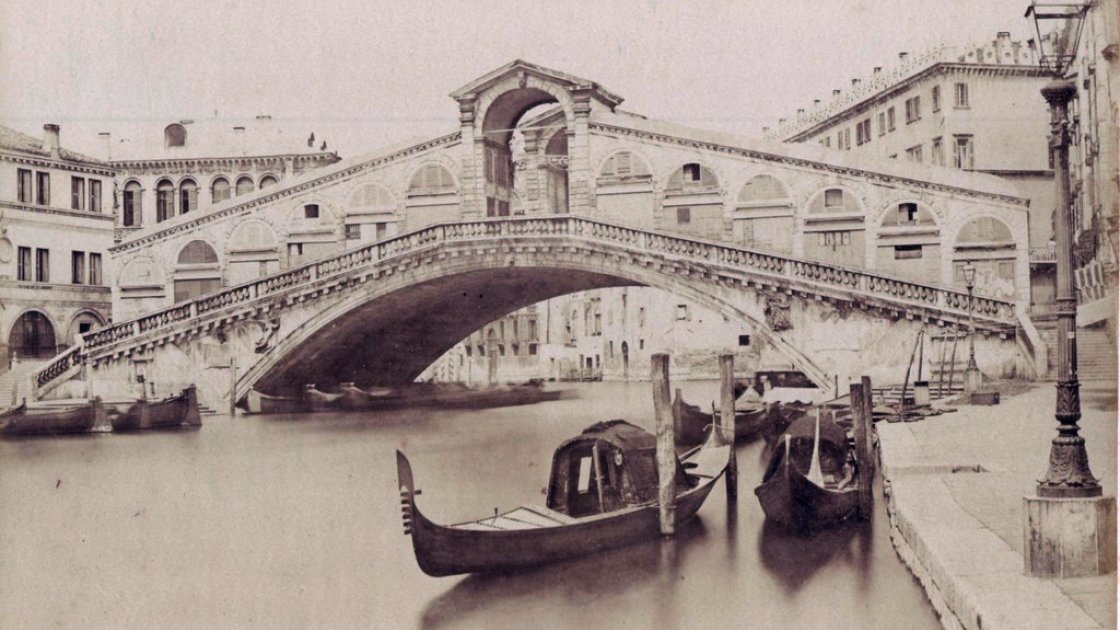 Fotografía de Carlo Naya, Puente Rialto, s.f.