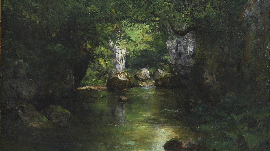 El arroyo Brème. Gustave Courbet