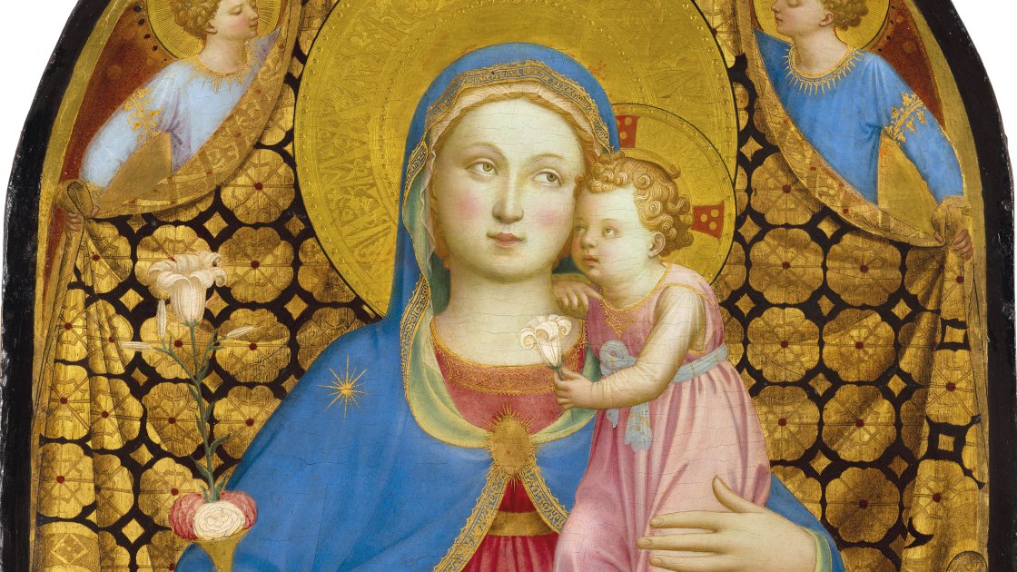 La Virgen de la Humildad. Fra Angelico (Fra Giovanni da Fiesole)