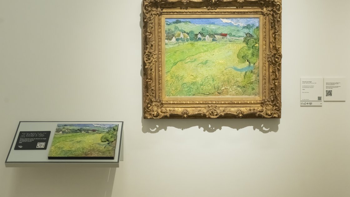 Relieve para la exploración táctil basado en la obra 'Les Vessenots in Auvers' de Vincent van Gogh