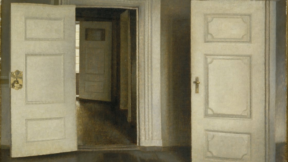 Vilhelm Hammershøi. Puertas abiertas