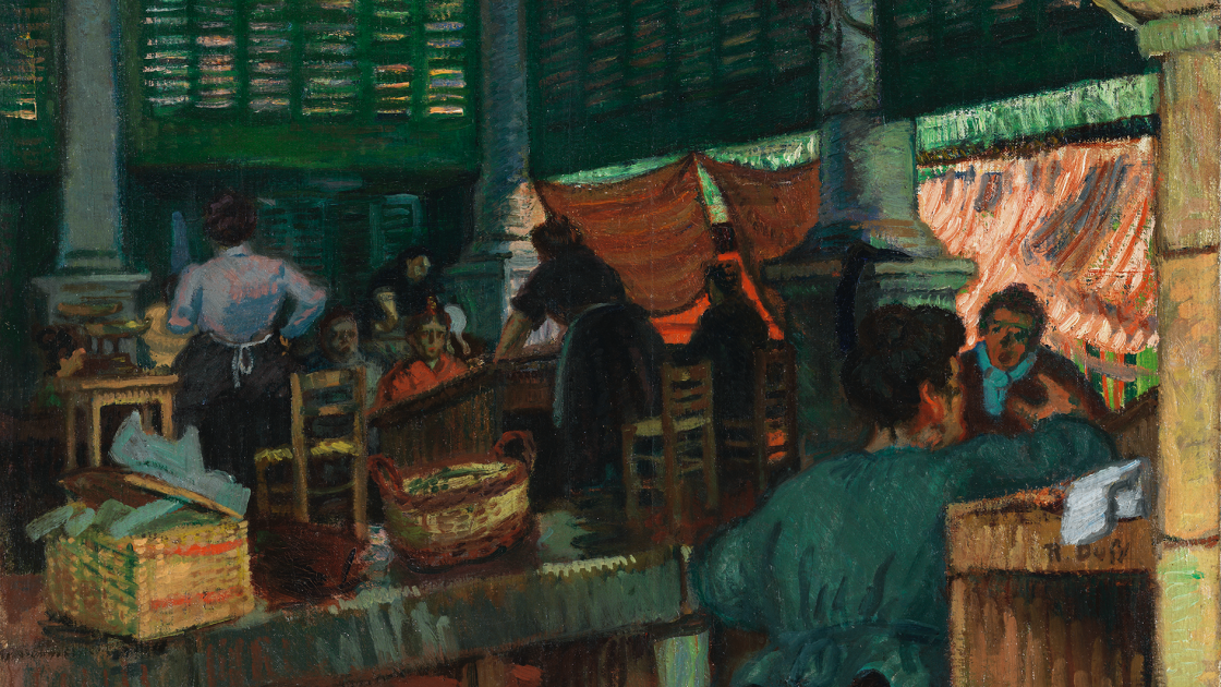 DUFY RAOUL. El mercado de pescado, Marsella