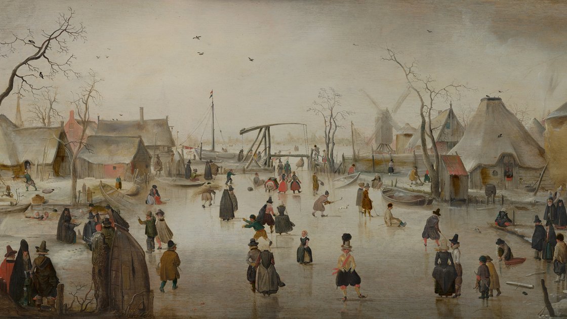 Hendrick Avercamp, Escena en el hielo