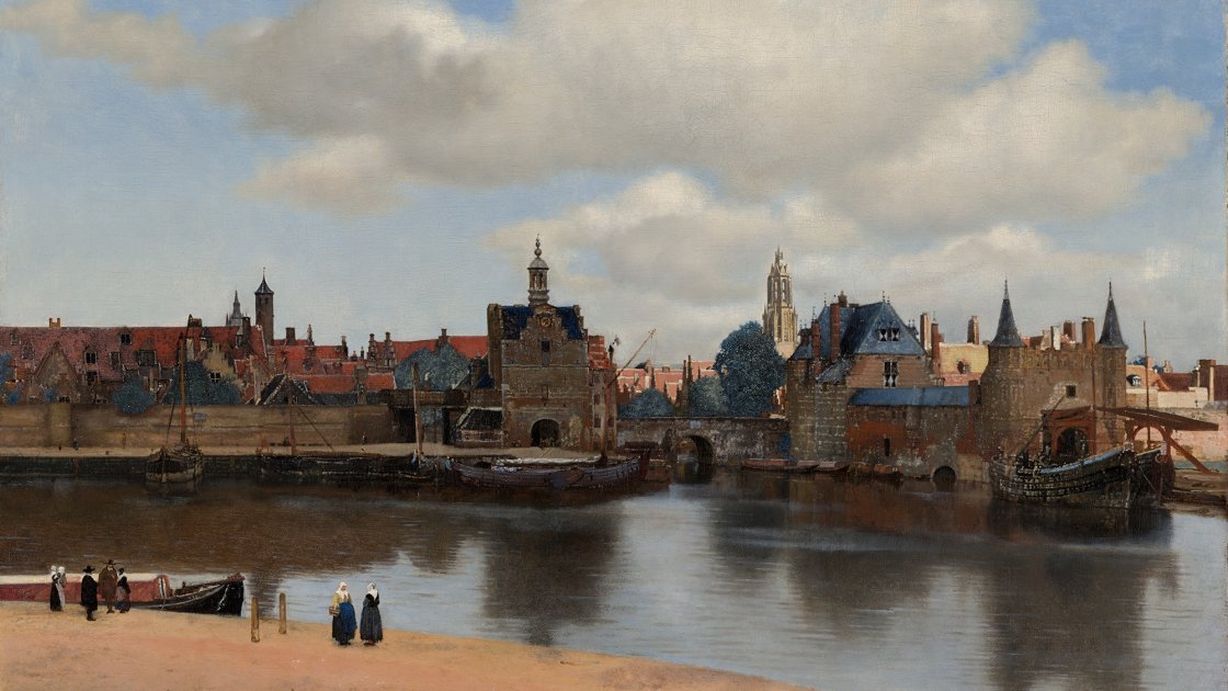 Johannes Vermeer. Vista de Delft, h. 1660-1661. Mauritshuis, La Haya