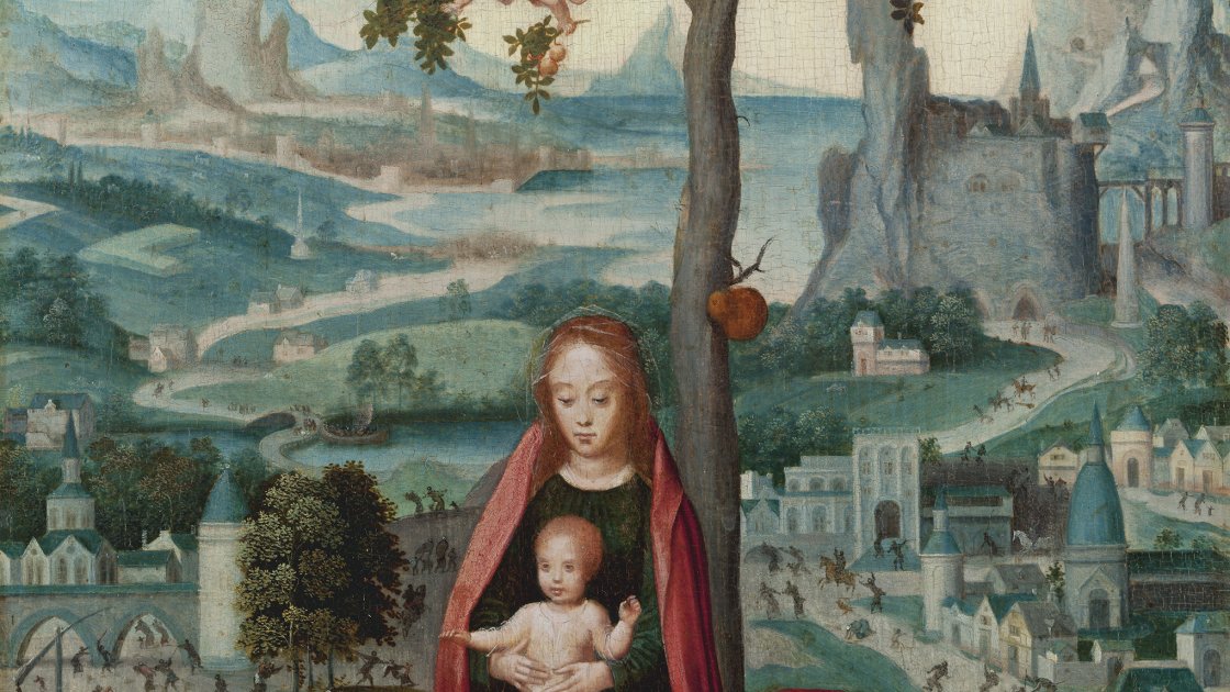 Descanso en la huida a Egipto. Anónimo FLAMENCO hacia 1540