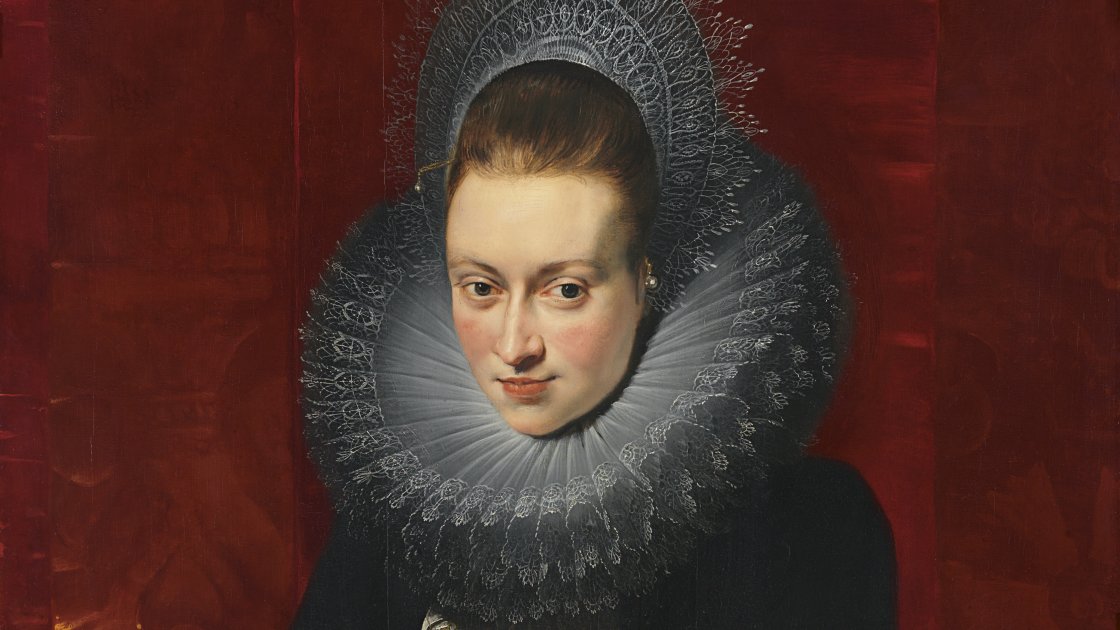 Retrato de una joven dama con rosario. Peter Paul Rubens