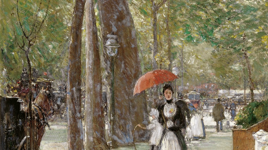 La Quinta Avenida en Washington Square, Nueva York. Childe Hassam