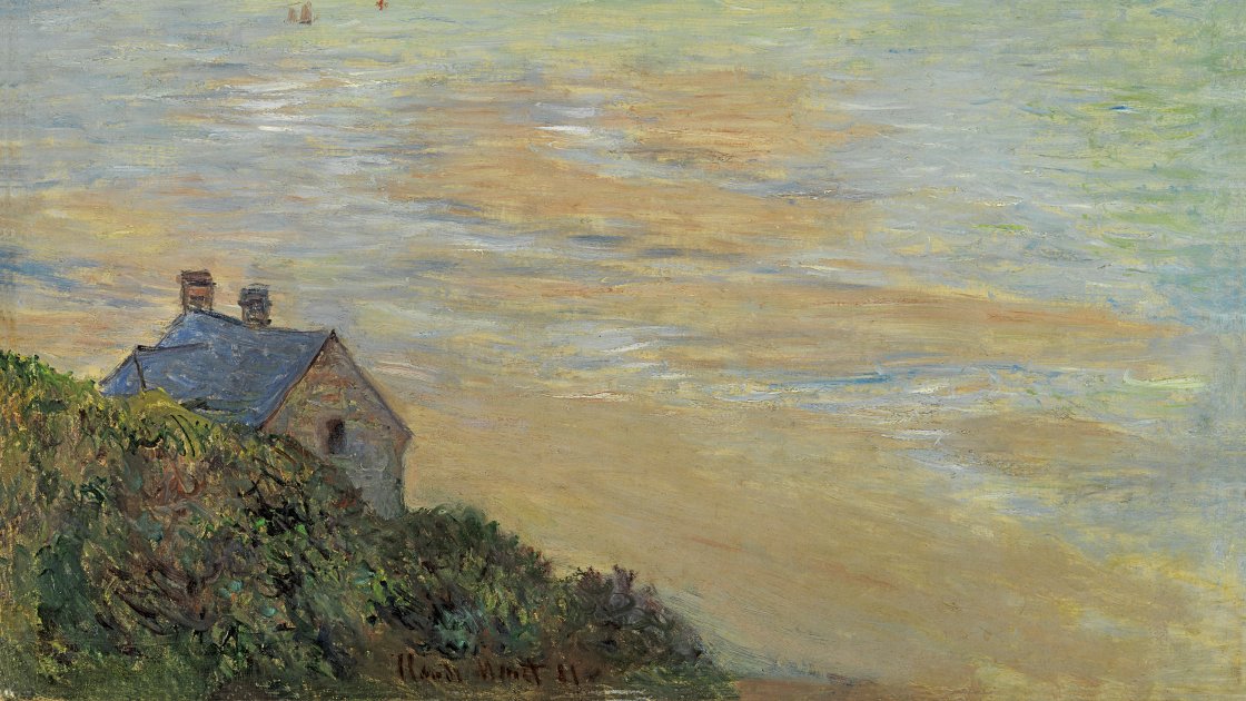 La cabaña en Trouville, marea baja. Claude Monet