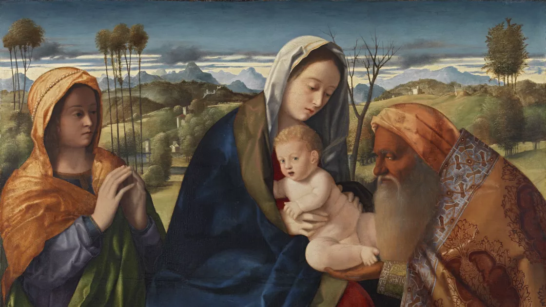 Asunto Místico ("Nunc dimittis"). Giovanni Bellini