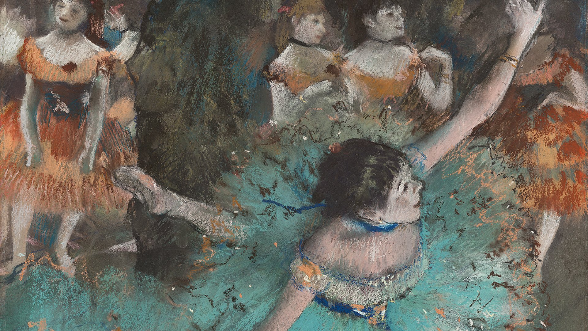 Bailarina basculando (Bailarina verde). Edgar Degas