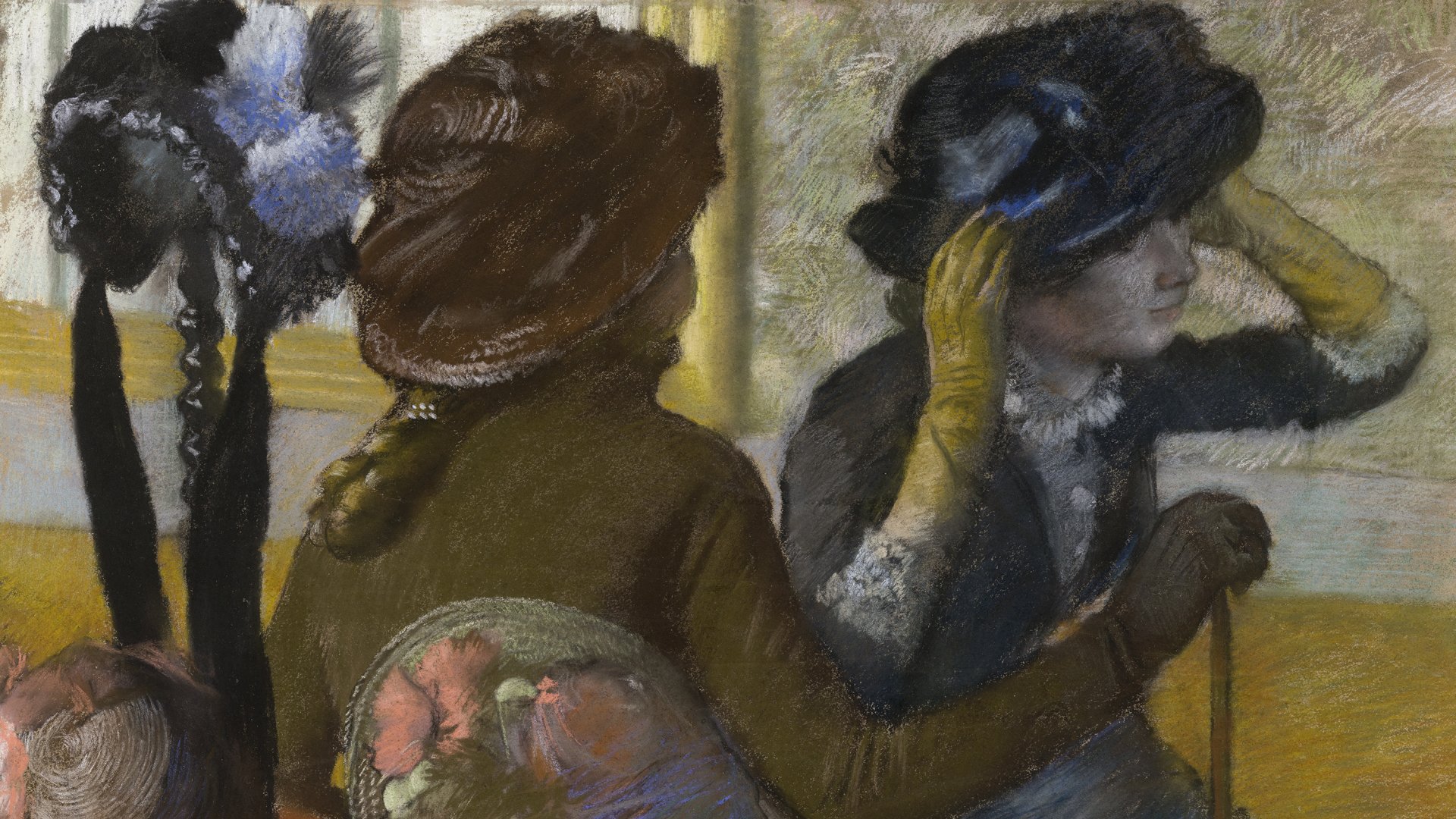 En la sombrerería. Edgar Degas