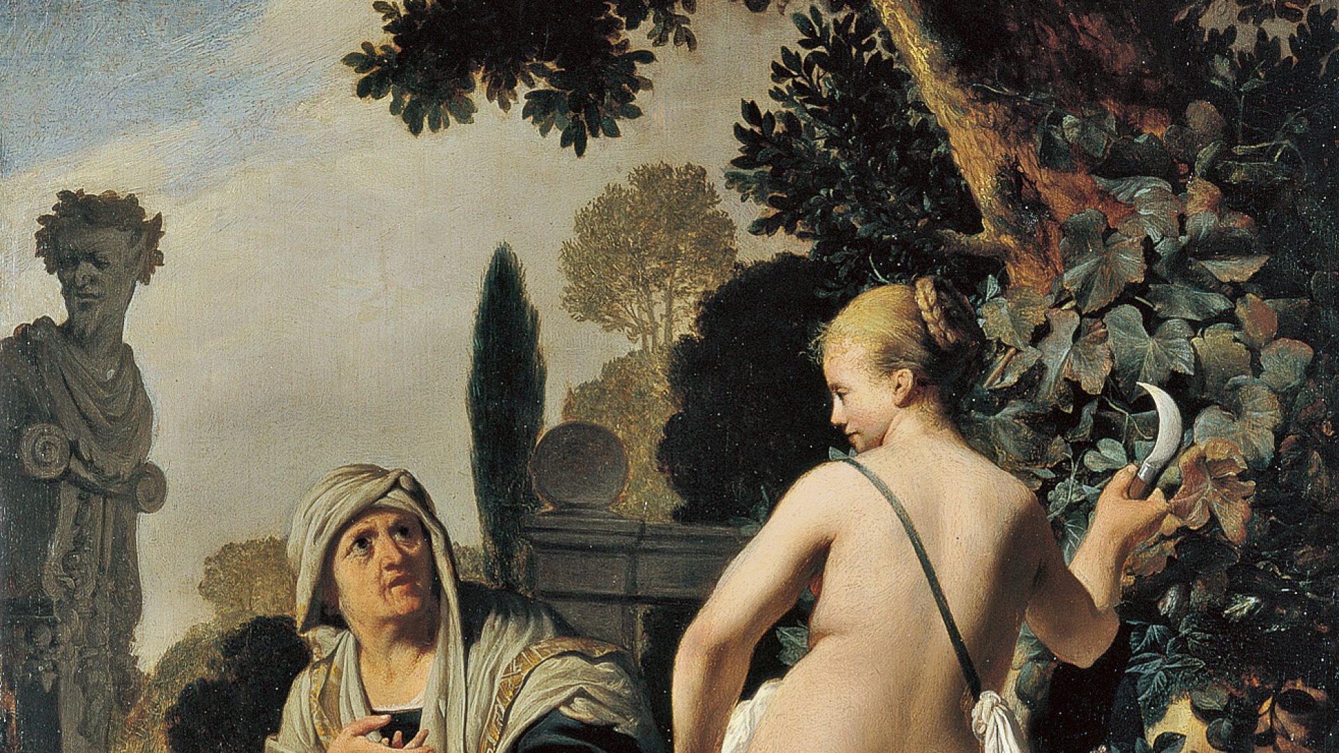 Vertumno y Pomona. Caesar van Everdingen