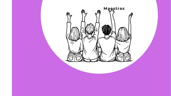 portada rosa con grupo de mujeres y el nombre