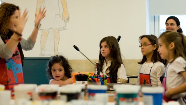 Inicio del taller plástico en el espacio-taller de educaThyssen