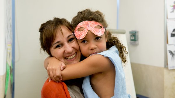 Familia tras la visita taller 'Te veo' en Museo Thyssen-Bornemisza