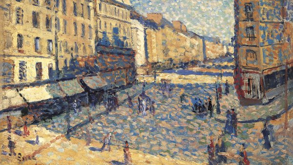  Maximilien Luce. Calle de París.