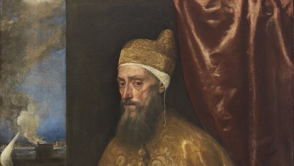 Retrato del dux Francesco Venier. Tiziano (Tiziano Vecellio)
