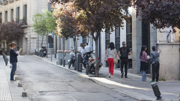 Acción fuera del museo