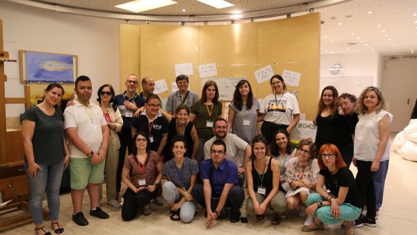 El grupo de ARCHES en el taller de Educathyssen