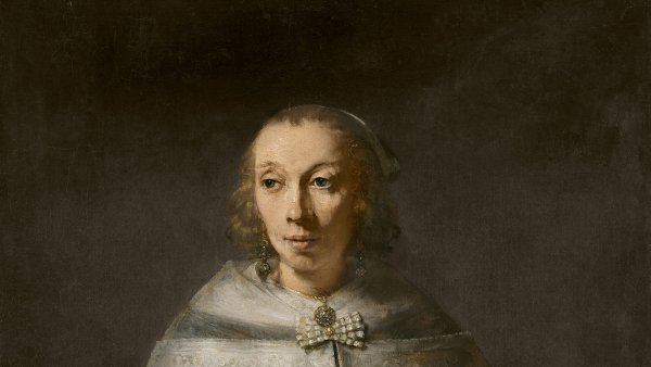 Retrato de una dama, posiblemente Maria van Sinnick, Rembrandt