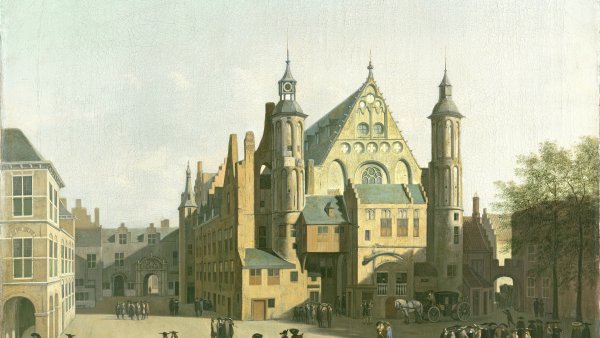 Vista de Binnenhof, La Haya. Gerrit Adriaensz. Berckheyde