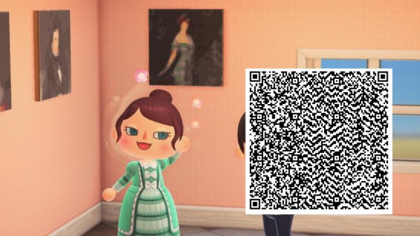 Imagen de QR de una obra para el videojuego Animal Crossing