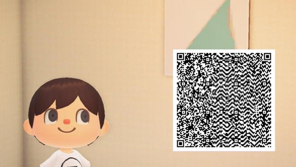 Imagen de QR de una obra para el videojuego Animal Crossing