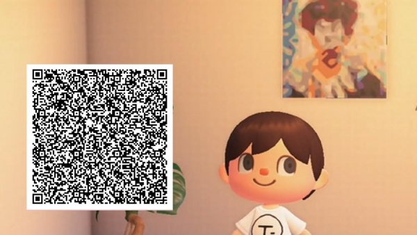 Imagen de QR de una obra para el videojuego Animal Crossing