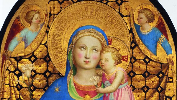 La Virgen de la Humildad. Fra Angelico (Fra Giovanni da Fiesole)