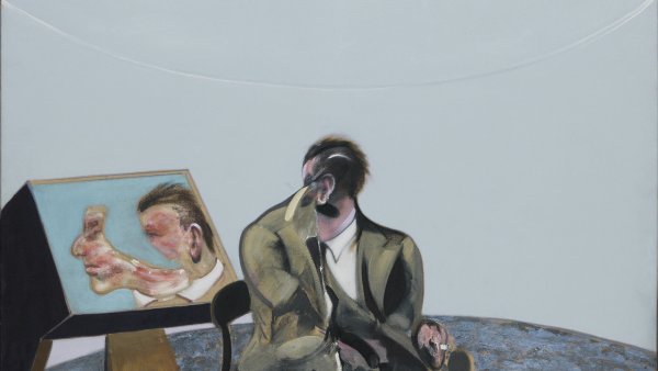 Retrato de George Dyer en un espejo. Francis Bacon