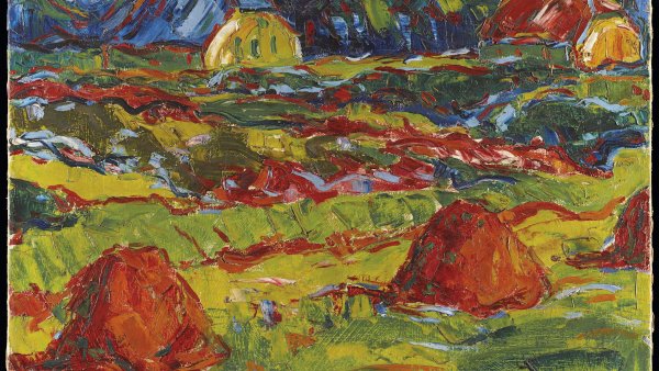 Paisaje de otoño en Oldenburg. Karl (Karl Schmidt) Schmidt-rottluff