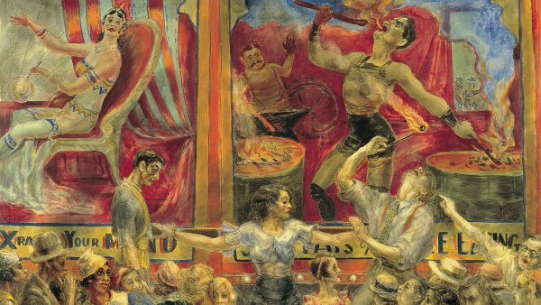 Smoko. El volcán humano. Reginald Marsh