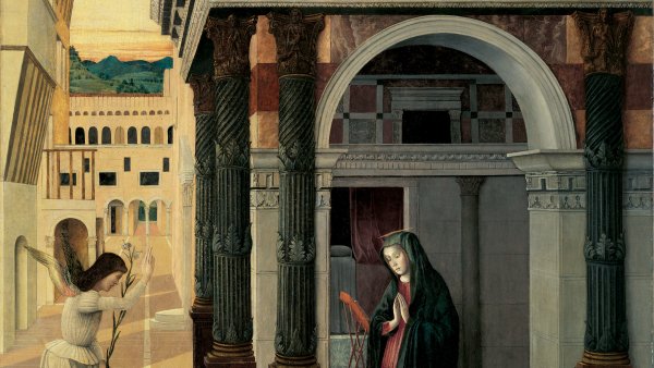 La Anunciación. Gentile Bellini