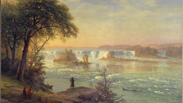 Las cataratas de San Antonio. Albert Bierstadt