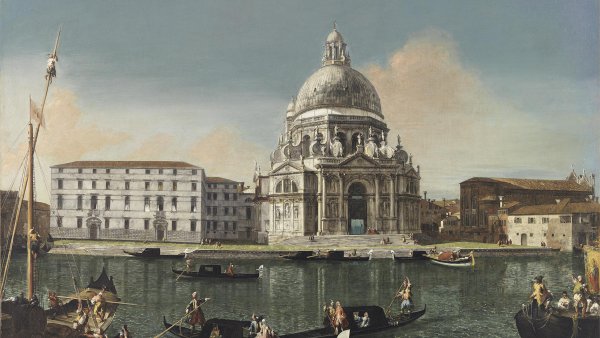 El Gran Canal con Santa María della Salute. Michele Giovanni Marieschi