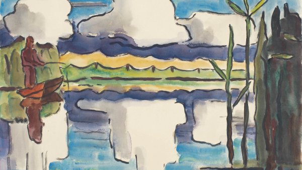 Reflejo de nubes. Karl (Karl Schmidt) Schmidt-rottluff