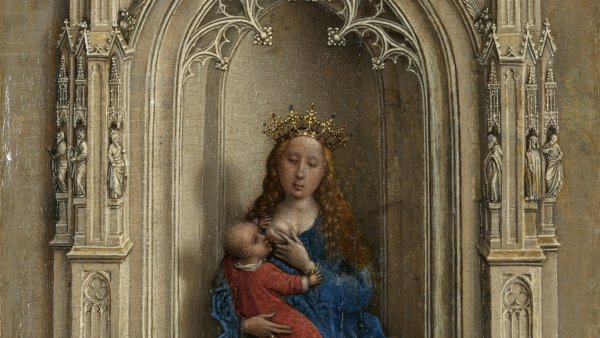 La Virgen con el Niño entronizada
