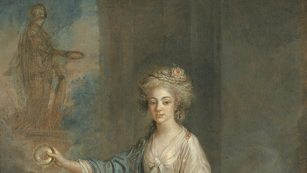 Retrato de una mujer como una Vestal. Angelica Kauffmann
