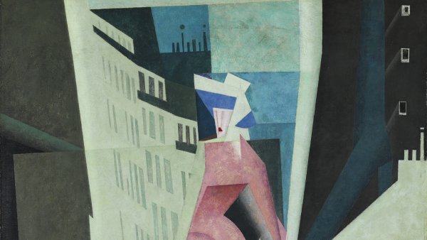 La dama de malva. Lyonel Feininger