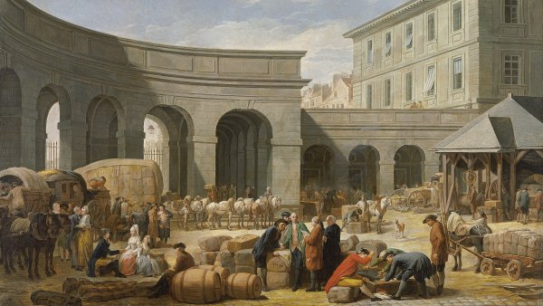 El patio de la aduana. Nicolas-Bernard Lépicié