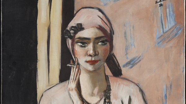 Quappi con suéter rosa. Max Beckmann