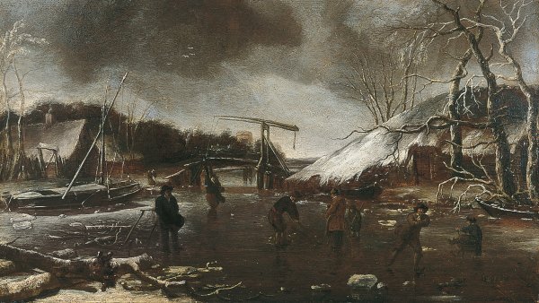 Paisaje de invierno. Jan van de Cappelle