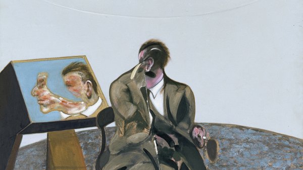 Retrato de George Dyer en un espejo. Francis Bacon