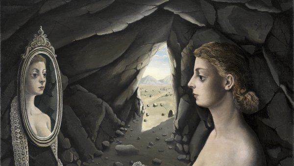 Mujer ante el espejo. Paul Delvaux