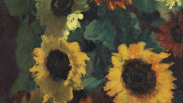 Girasoles resplandecientes. Emil (Emil Hansen)  Nolde