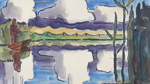 Reflejo de nubes. Karl (Karl Schmidt) Schmidt-rottluff