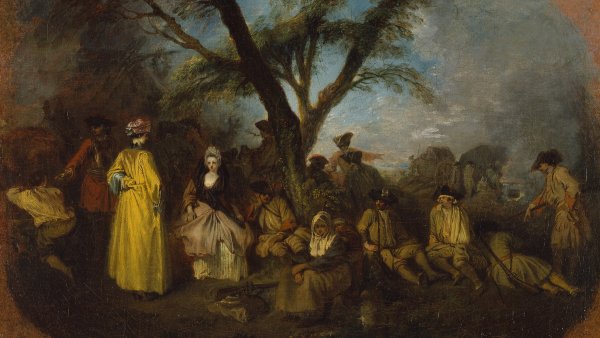 El descanso. Jean-Antoine Watteau